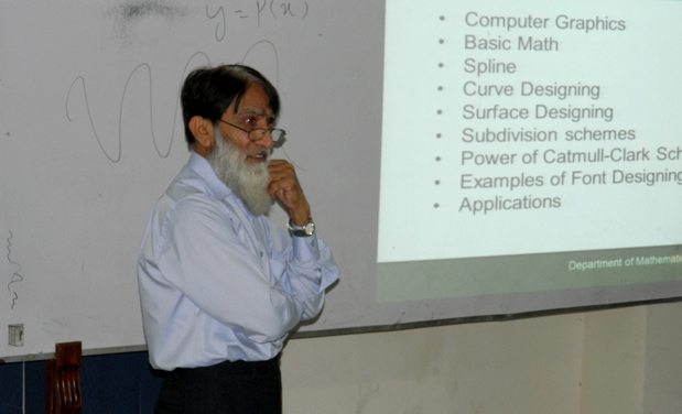 Dr. Shahid gave lecture on "Mathematics for computer science" to the students.
