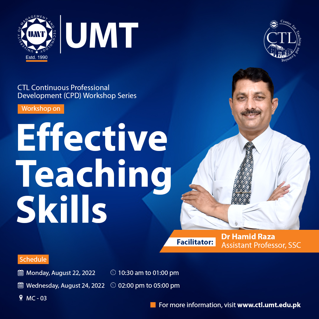 Workshop on Effective Teaching Skills