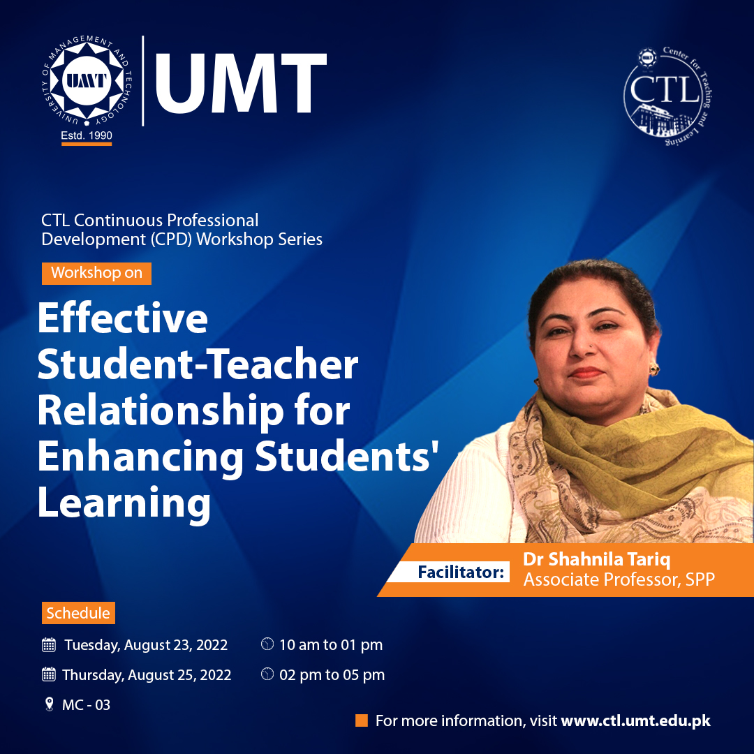 Workshop on Effective Student-Teacher Relationship for Enhancing Students