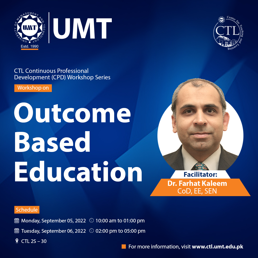 Workshop on Outcome Based Education