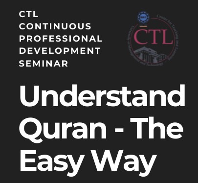 Understand Quran - The Easy Way Certificate Award Ceremony