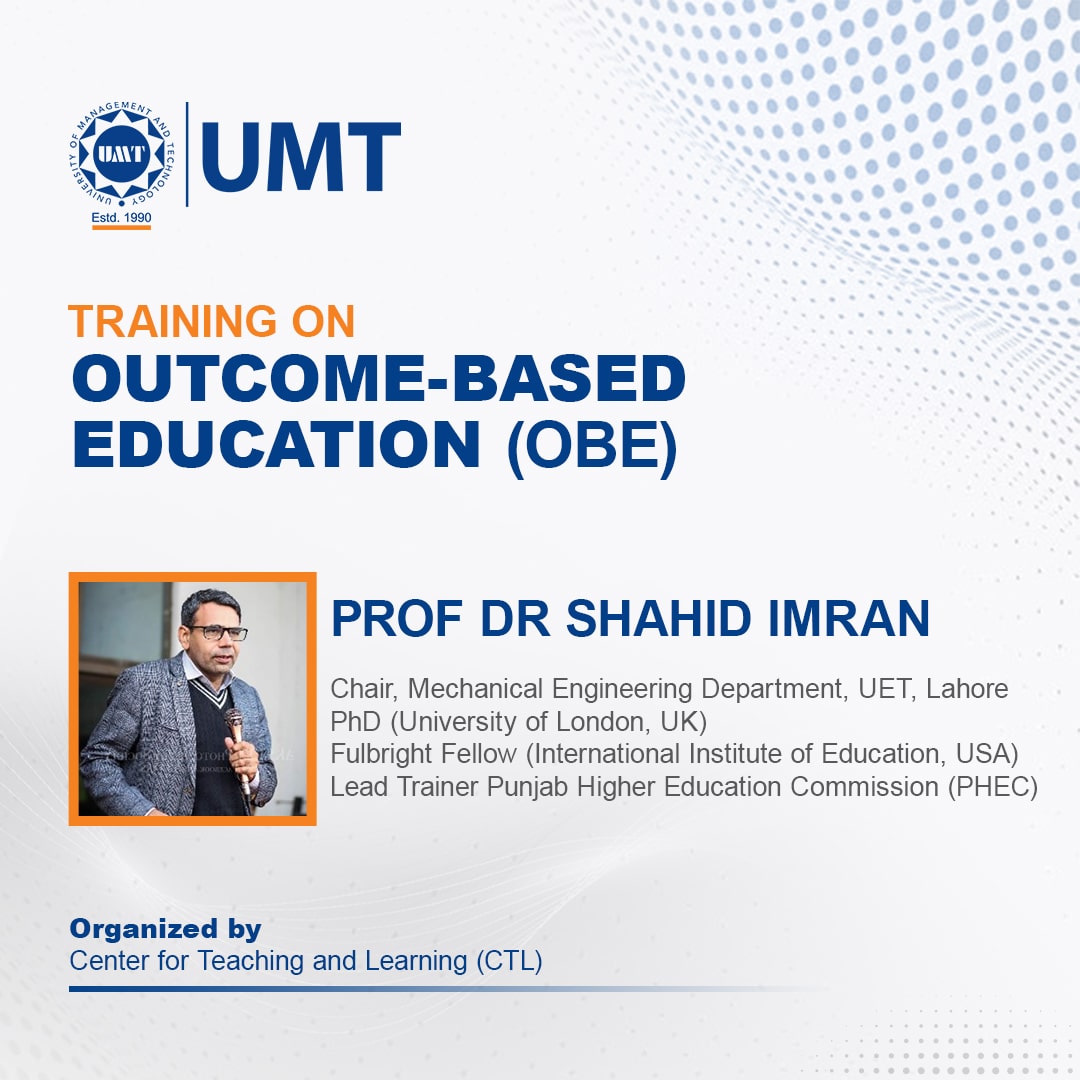 Workshop on Outcome Based Education for Deans, Directors, and CODs