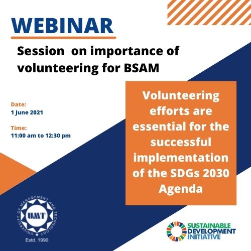 Session on importance of Volunteering
