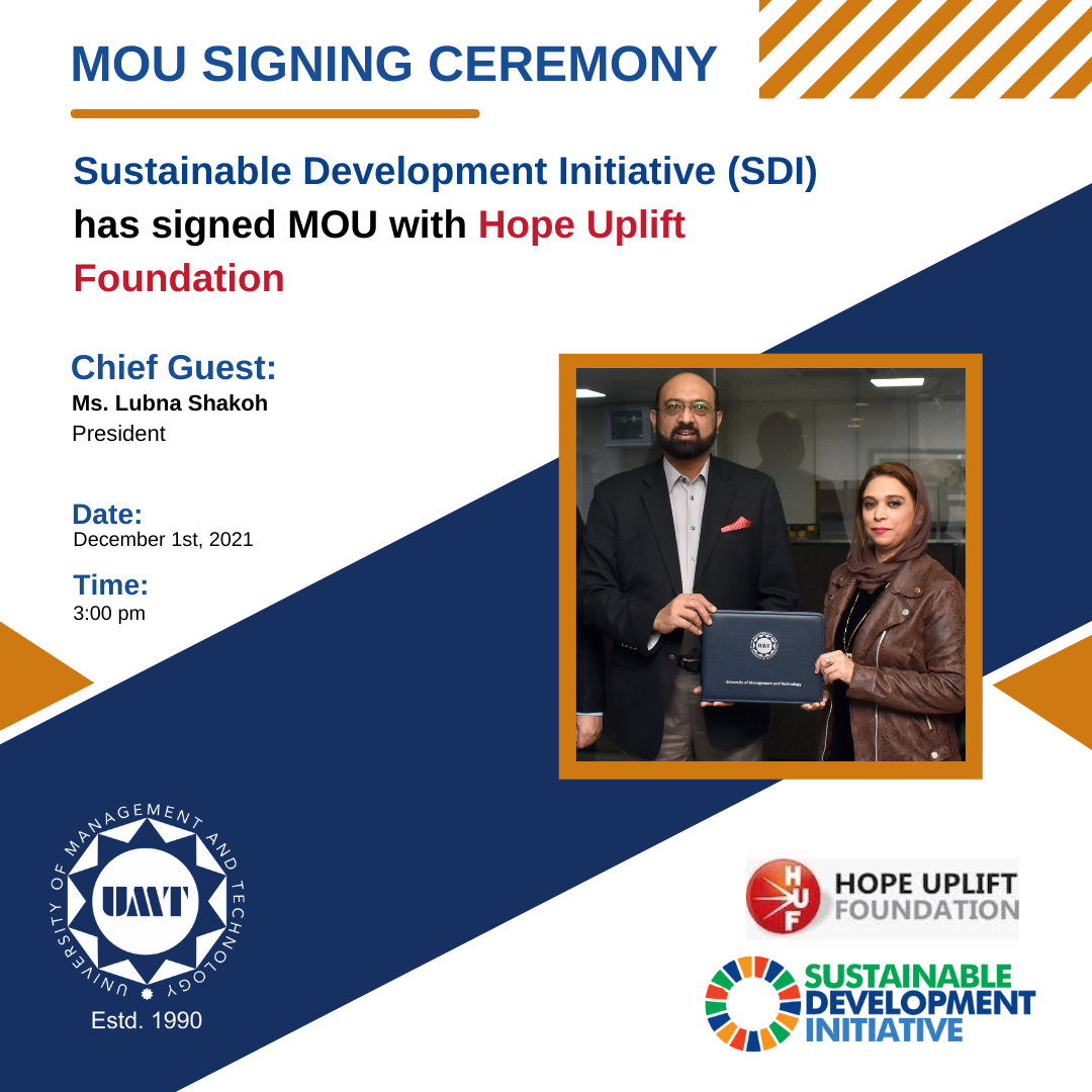 MoU with Hope Uplift Foundation