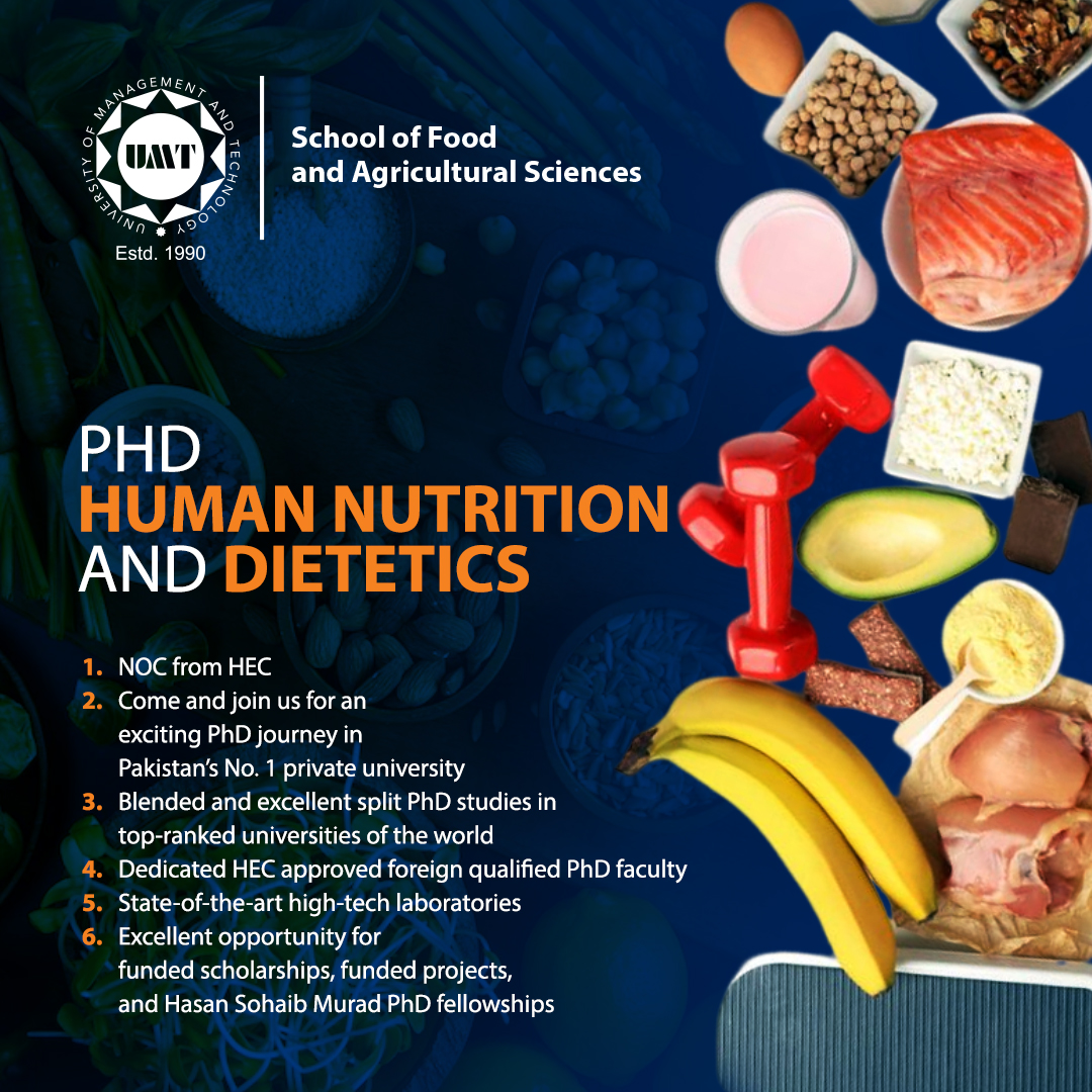 PhD Human Nutrition and Dietetics