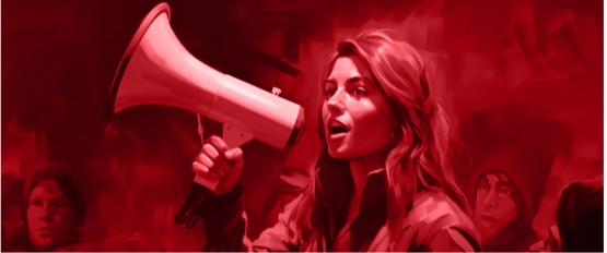Feminist resistance through voice, text, and clothing