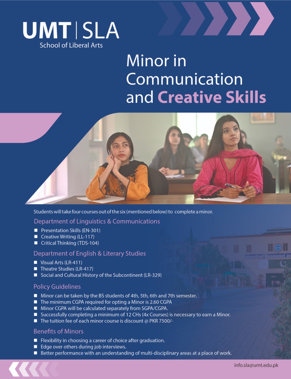 Minor in Communication and Creative Skills