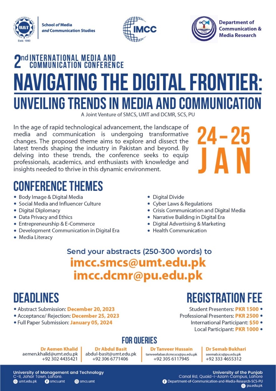 2nd interantional media and communication conference