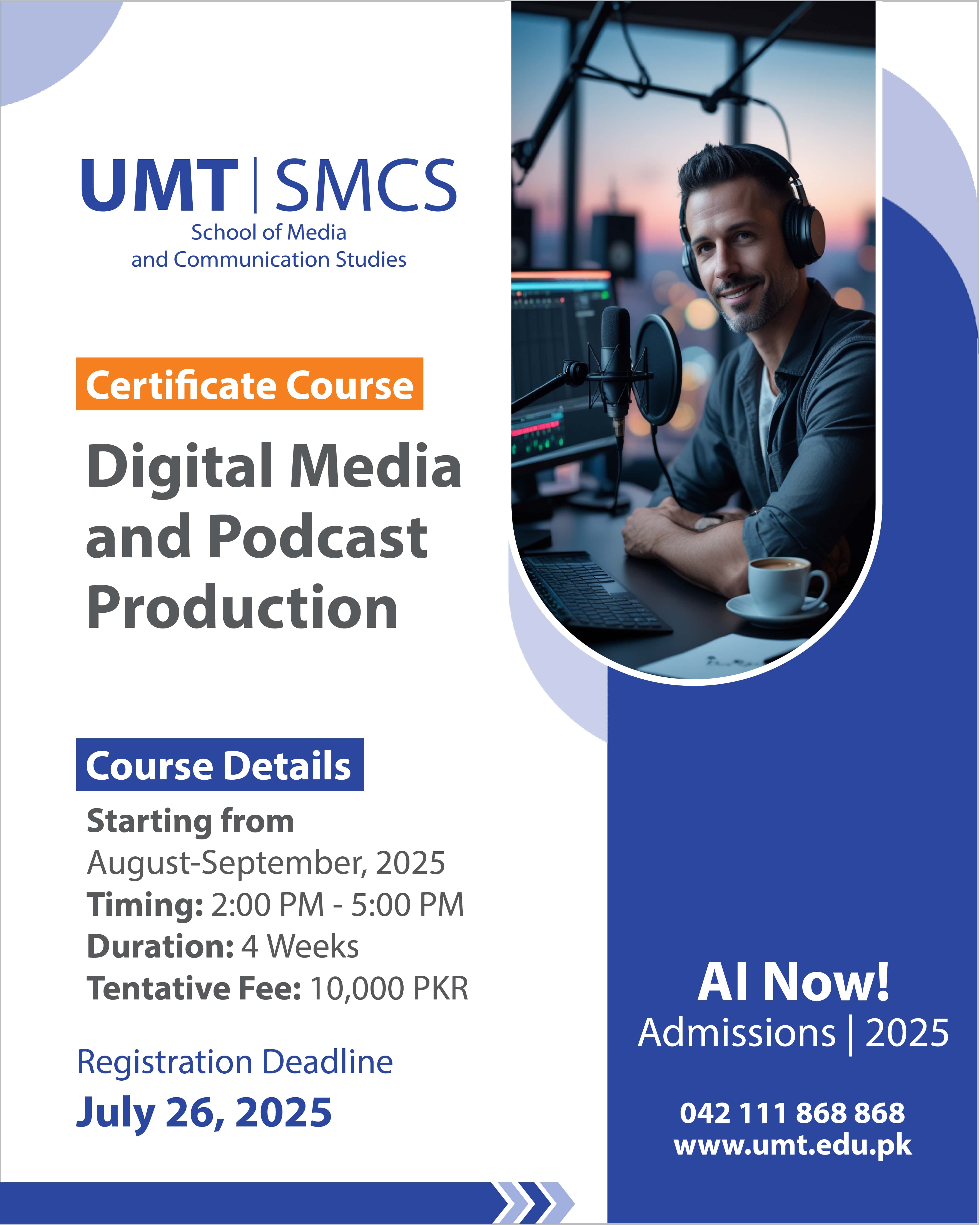 Digital Media and Podcast Production