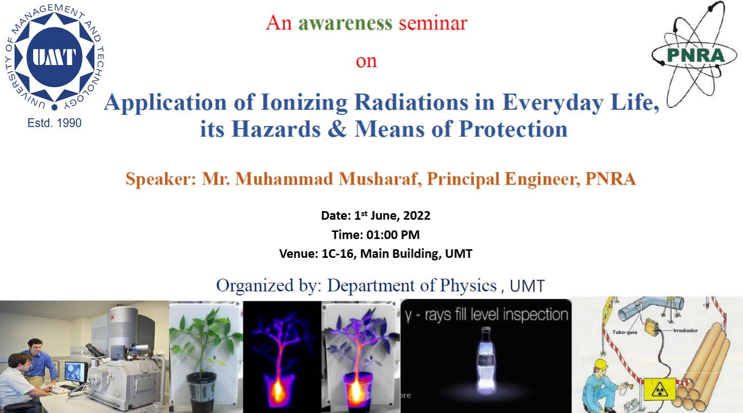 Public Seminar: Nuclear and Radiation Safety in Pakistan