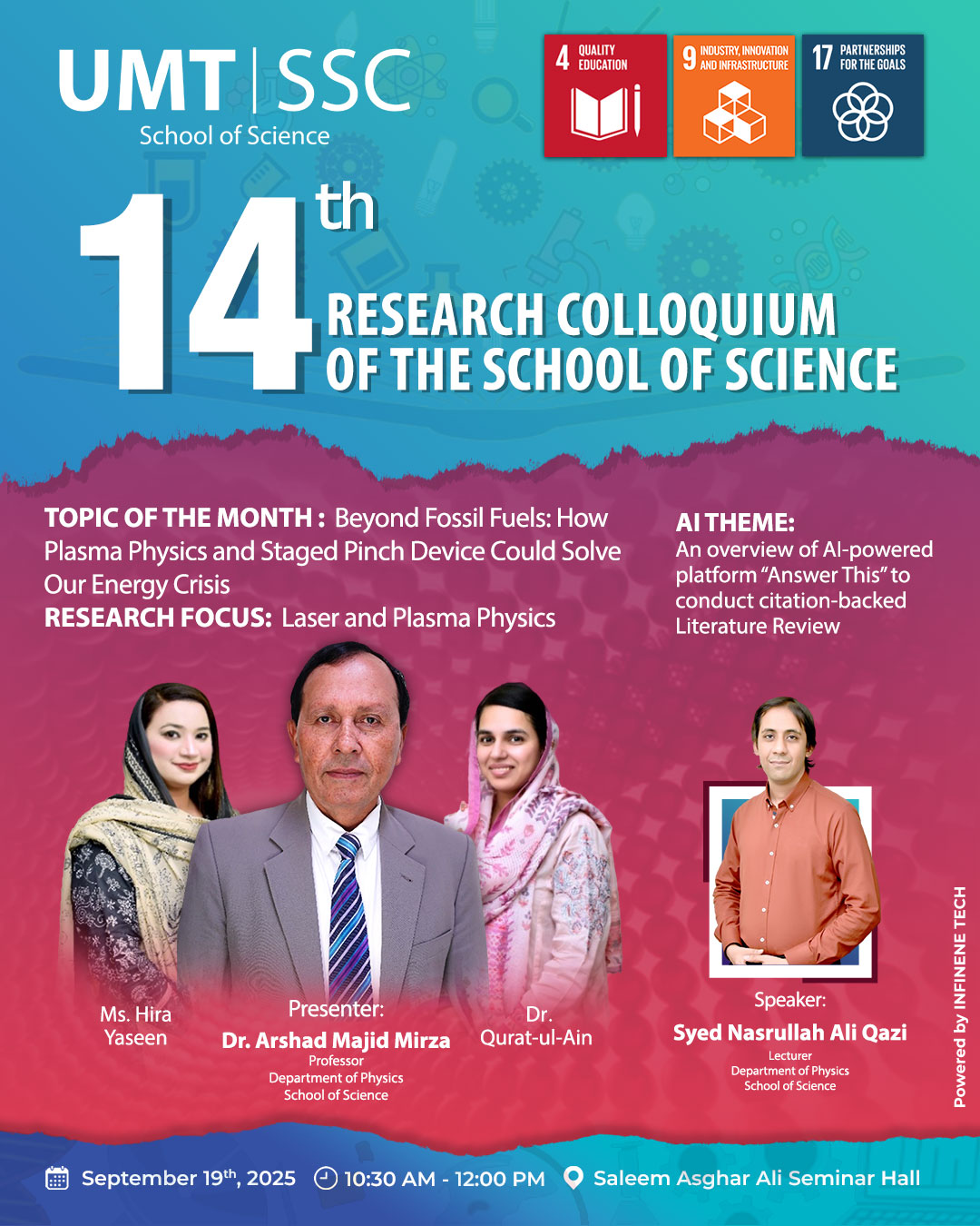 14th Research Colloquium of the School of Science