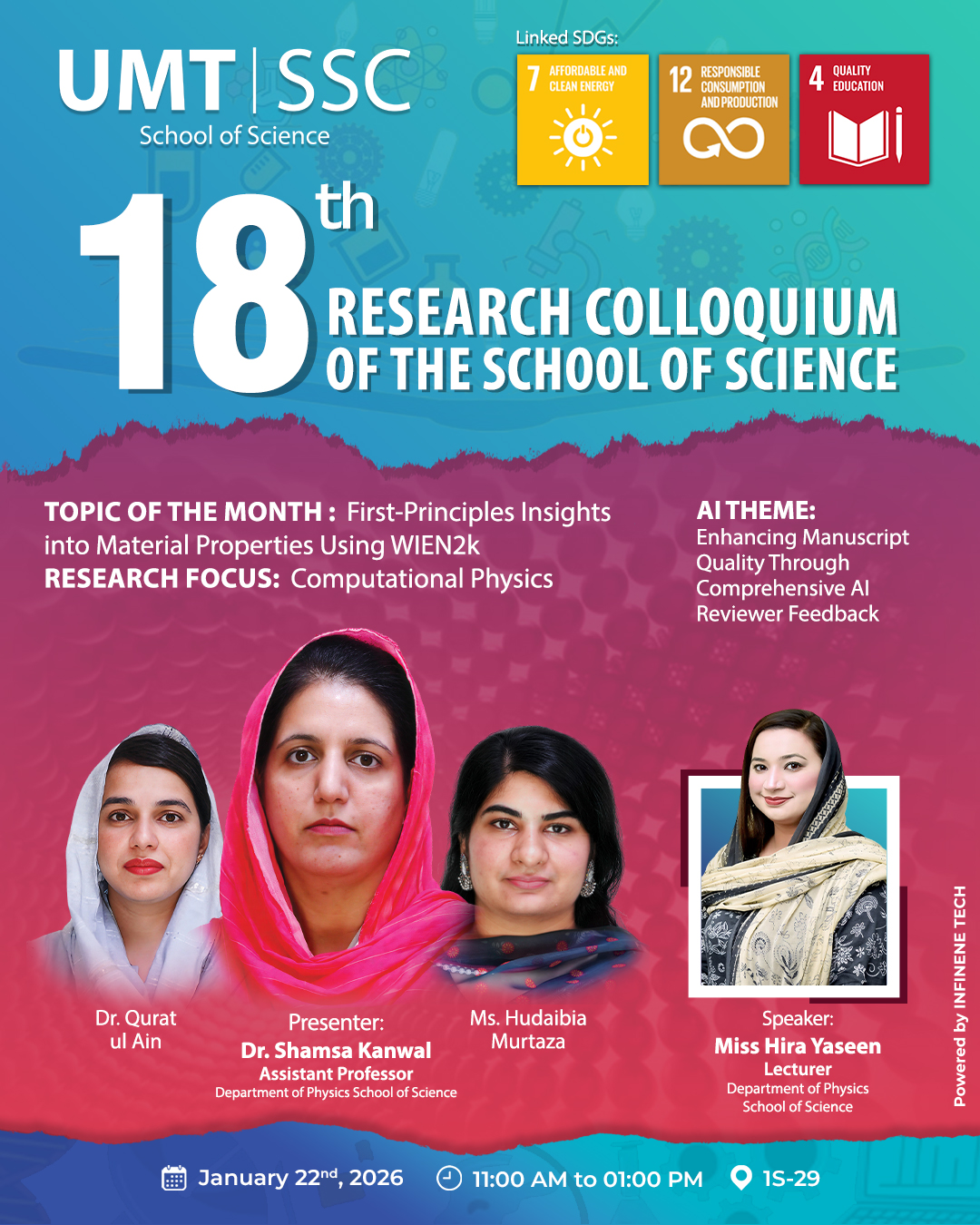 18th Research Colloquium of the School of Science
