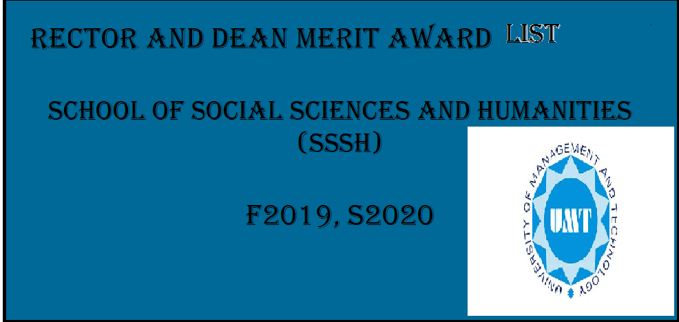 Rector and Dean Merit Award Ceremony List Fall 2019,S2020