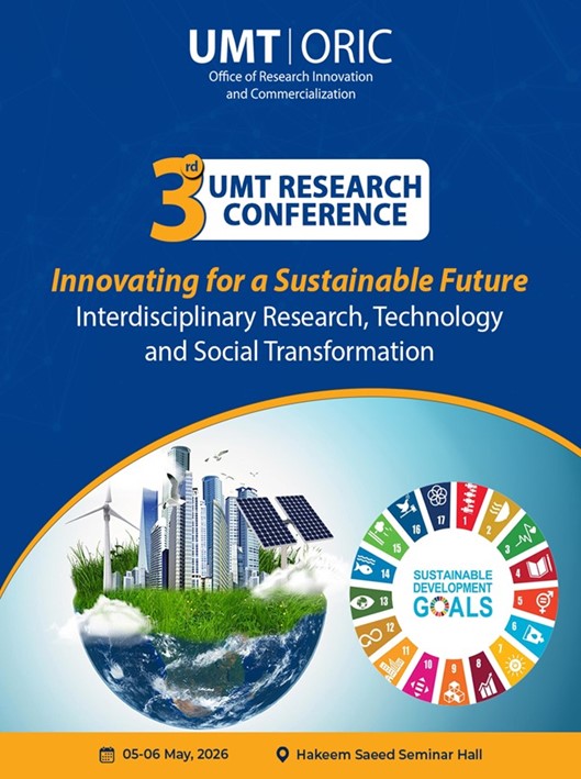 3rd UMT Research Conference on Innovating for a Sustainable Future 3rd UMT Research Conference