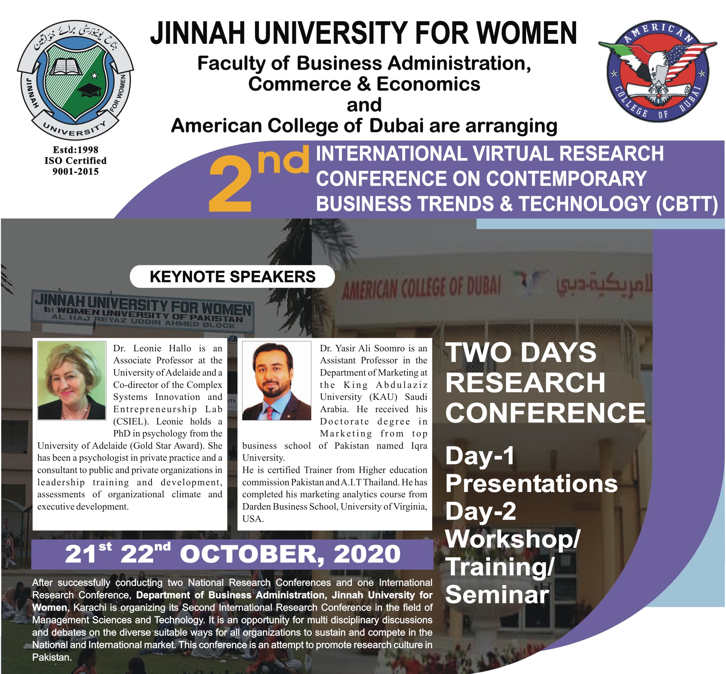 2nd International Virtual Research Conference on Contemporary Business Trends and Technology