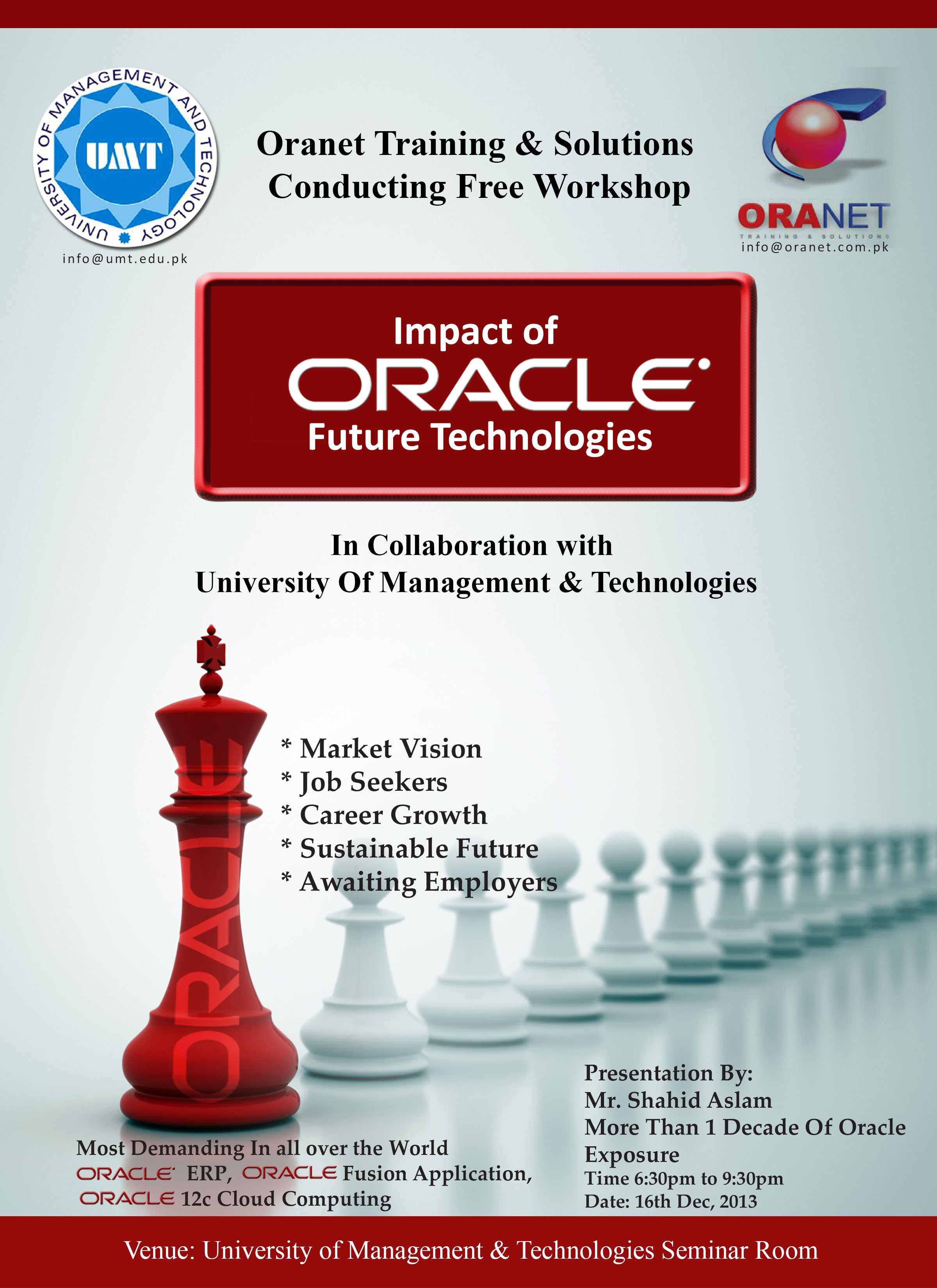 Invitation for ORANET - Workshop