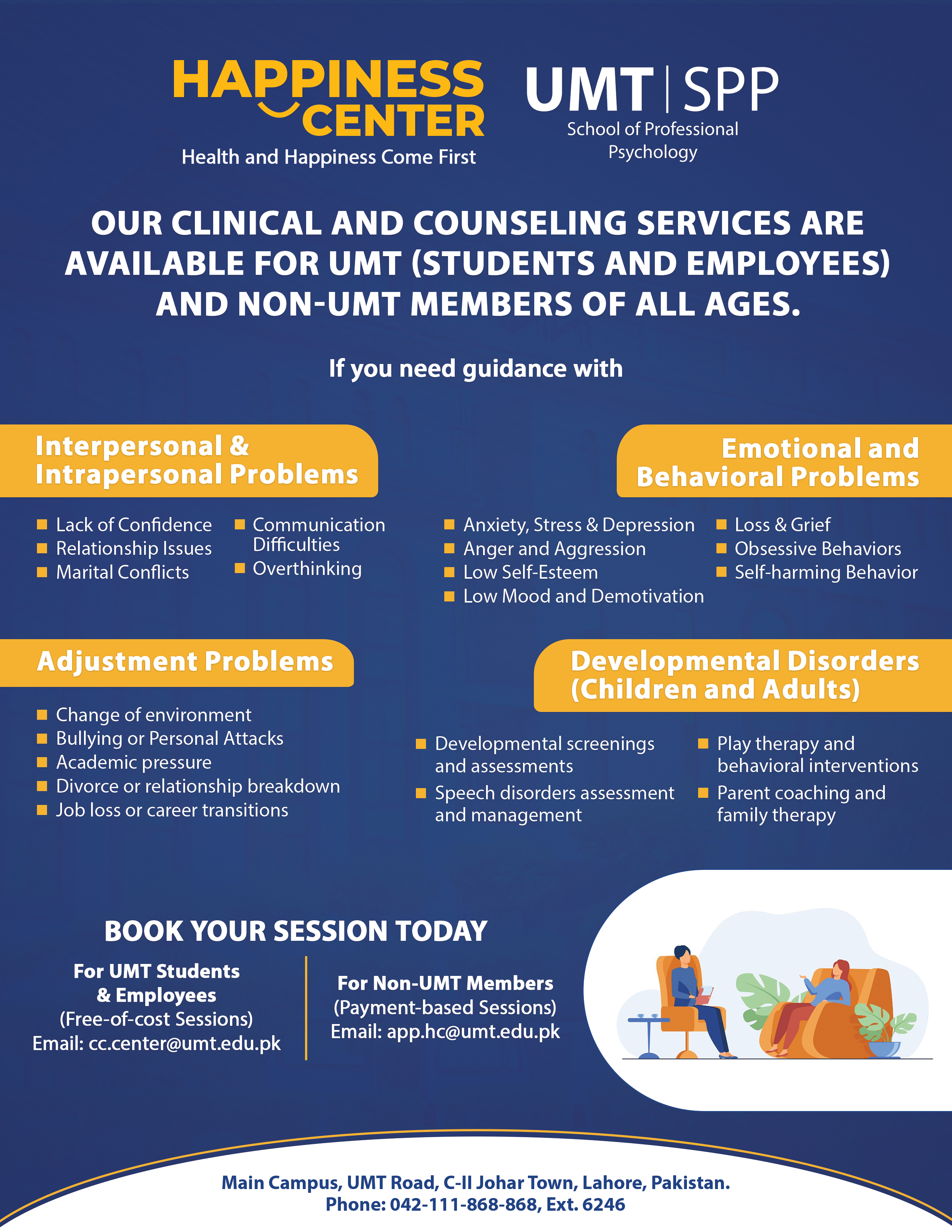 Happiness Center Services