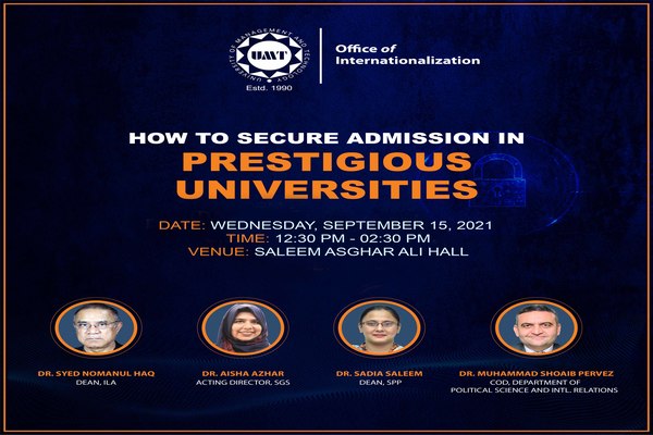 How to secure admission in prestigious universities (Session I)