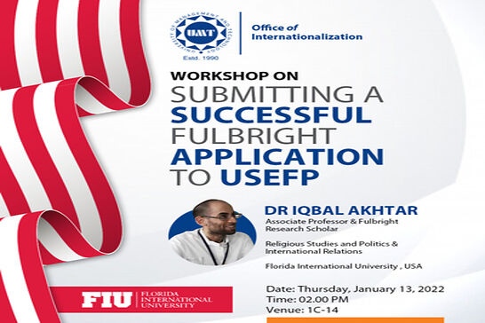 Workshop: Submitting A successful Fulbright Scholarship Application to USEFP
