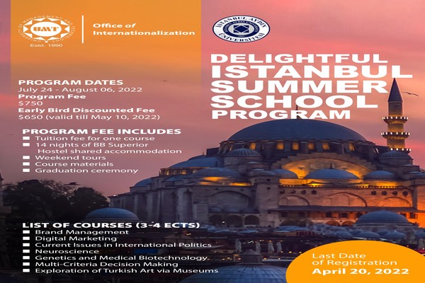 Delightful Istanbul Summer School Program 2022