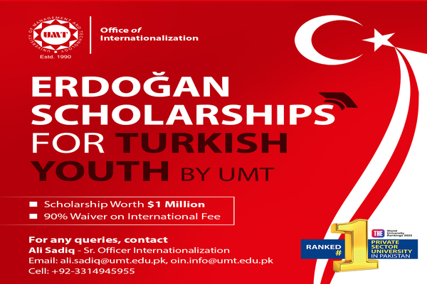 Erdogan Scholarships for Turkish Youth by UMT