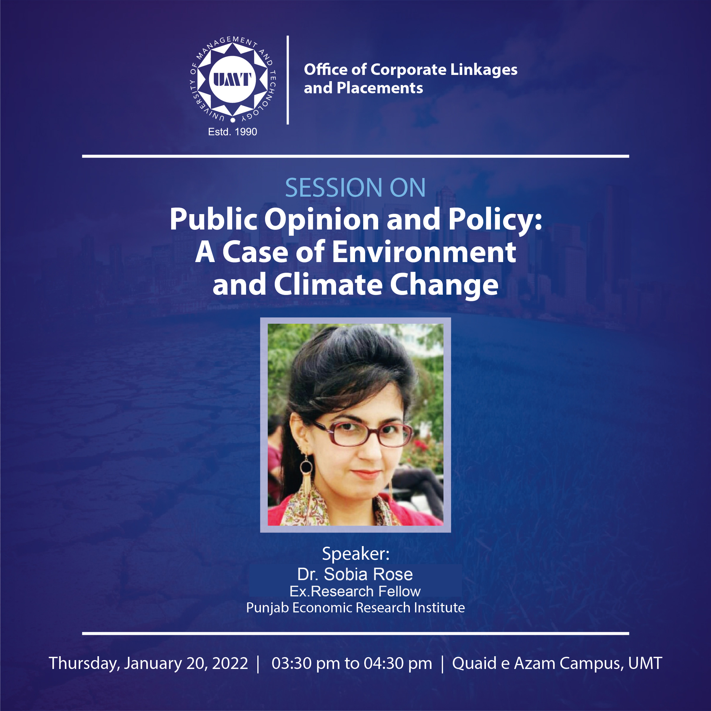 Guest Speaker Session on  " Public Opinion and Policy: A Case of Environment and Climate Change "