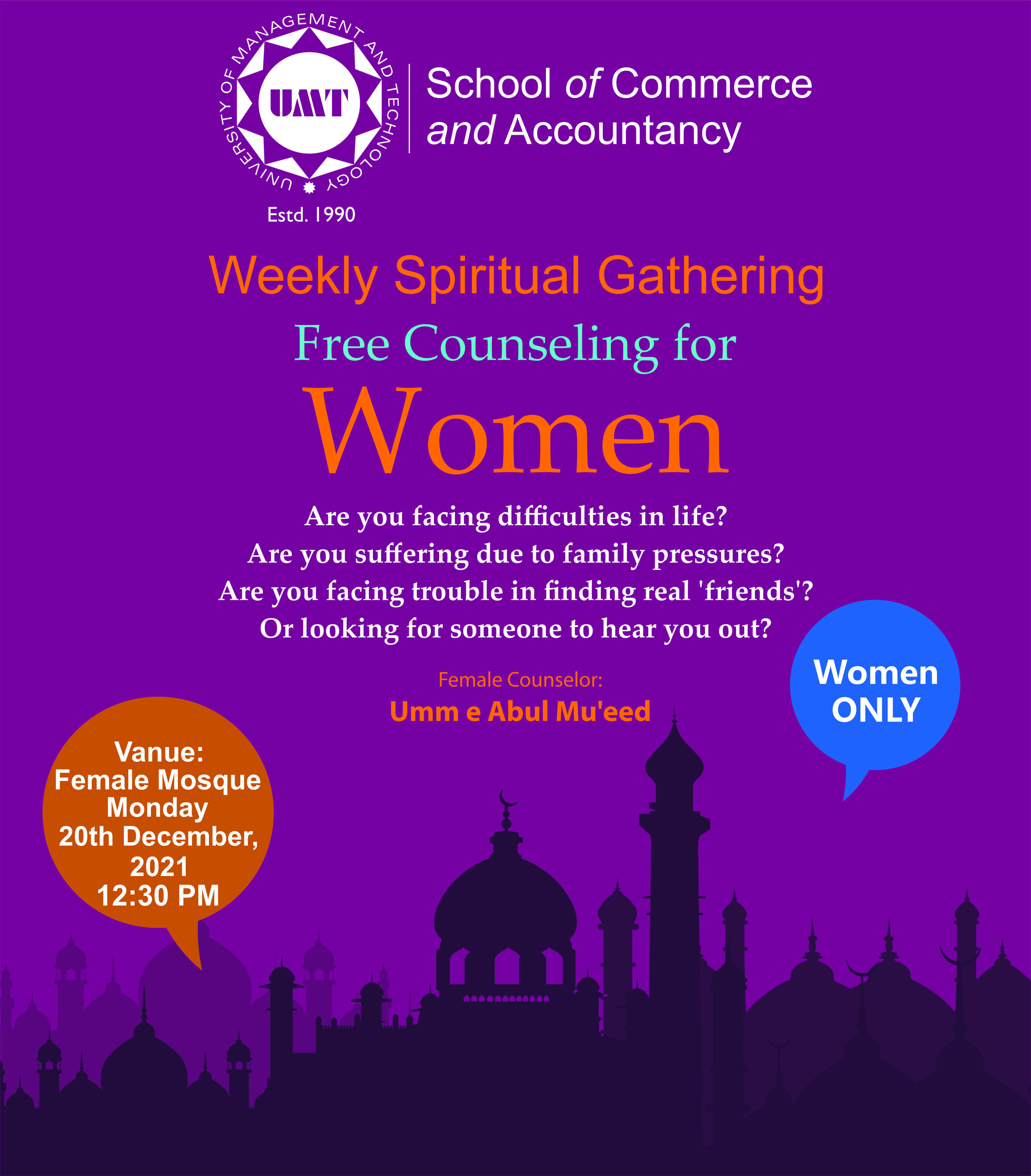 Weekly Spiritual Gathering for Women 