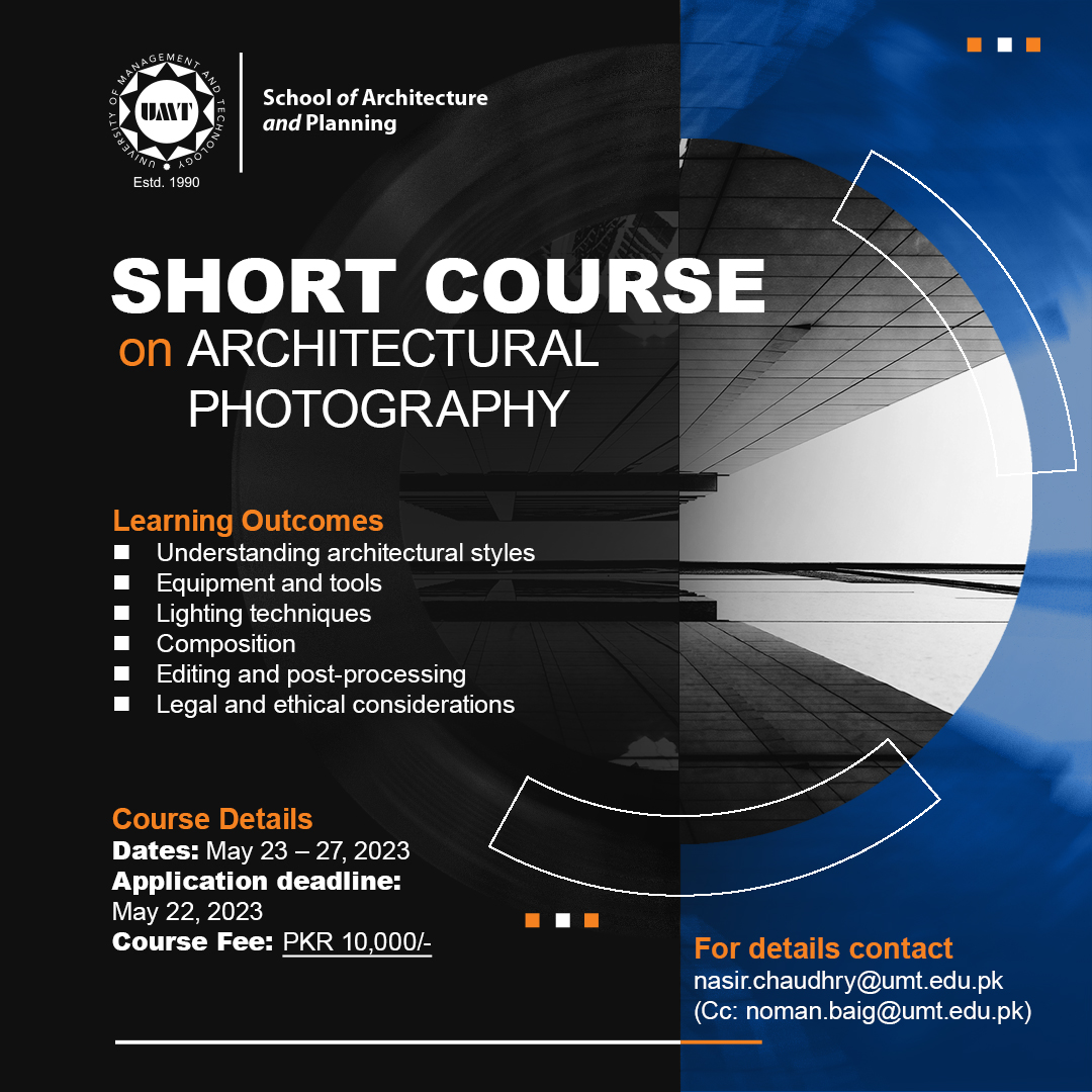Short Course, Architectural Photography