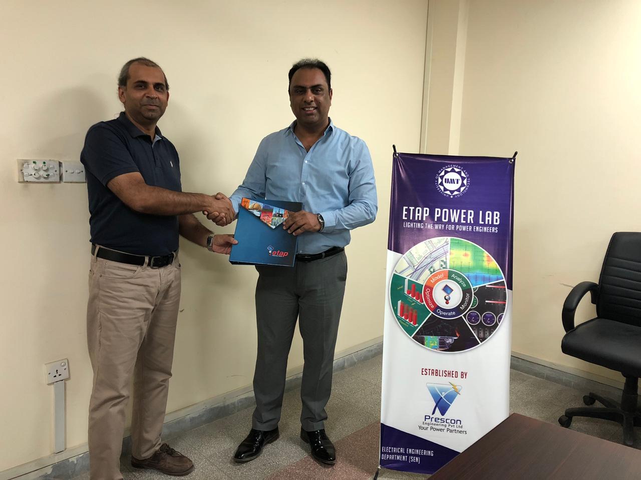 ETAP Power Lab license acquired by Electrical Engineering Department.