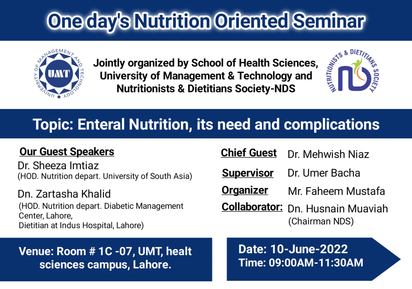Seminar on Nutrition Support