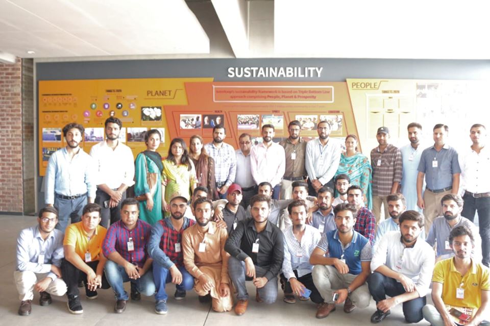 UMT Sialkot BSEE students visited Interloop Industrial Park, Faisalabad