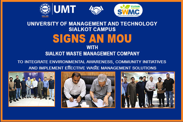 MOU signed between UMT Sialkot Campus & Sialkot Waste Management Company