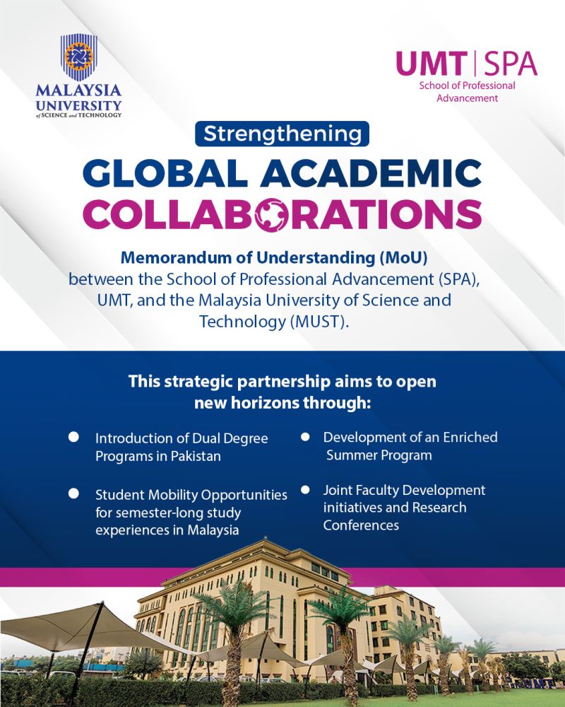 Global Academic Collaboration with Malaysia University of Science and Technology