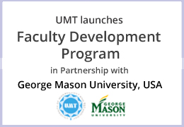 UMT launches faculty development program in partnership with George Mason University, USA