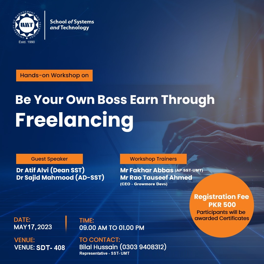 Hands-on workshop, Be You Own Boss Through Freelancing!