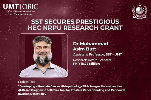 SST-UMT Secures Prestigious HEC NRPU Research Grant 